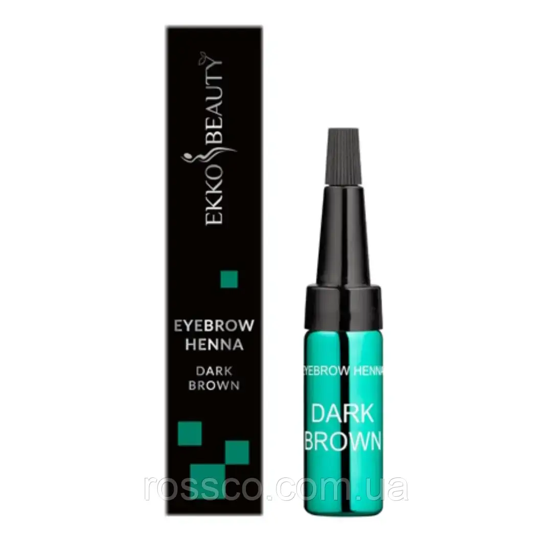 Хна для брів EKKOBEAUTY "DARK BROWN", 5 гр