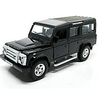 Іграшкова машинка металева Land Rover Defender 110, ленд ровер, чорний, відкр двері, інерція, 5*13*5см (250341U), фото 2