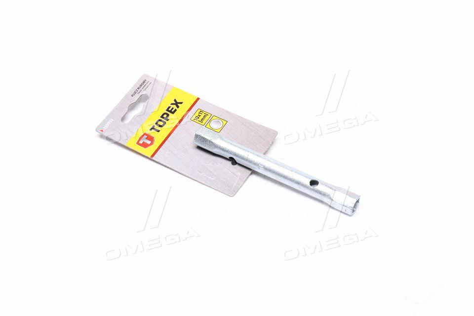 Ключ торцевий двосторонний трубчастий 10 х 11 мм (TOPEX) 35D932 UA59, фото 1