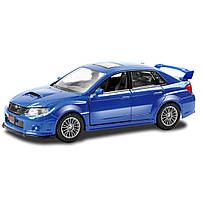 Іграшкова машинка металева Subaru WRX STI, субару, синій,  відкр двері, інерція, 5*12*4см (250334U), фото 3