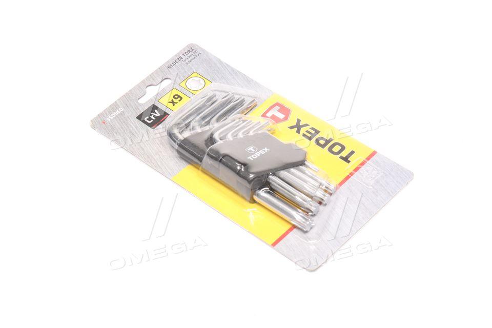 Ключи шестигранни Torx T10-T50, набир 9 шт.*1 уп. (TOPEX) 35D960 UA59, фото 1