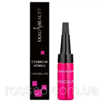 Хна для брів EKKOBEAUTY "CHOCOLATE", 5 гр, фото 1