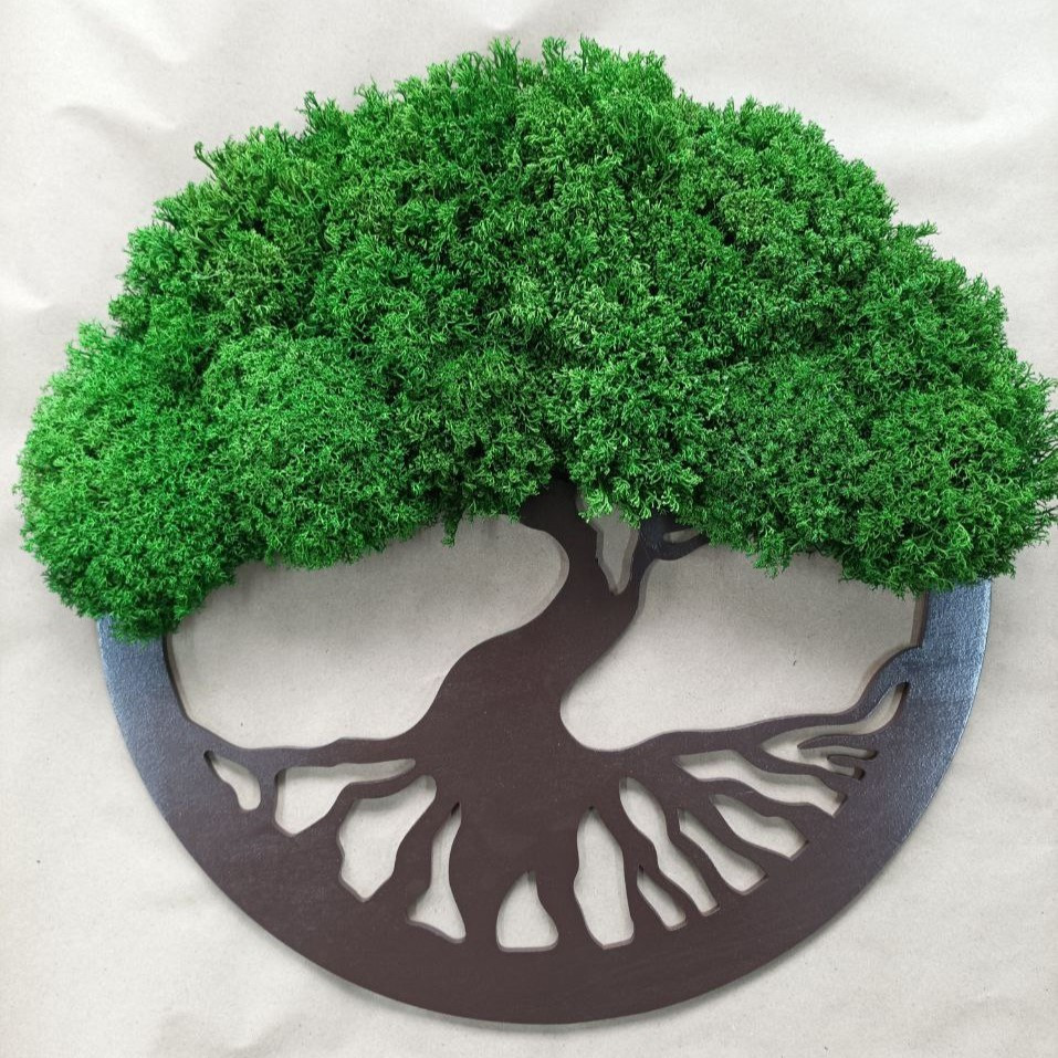 Панно дерево з моху стабілізованого 30 см, фото 1