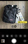 Чоловіча сумка через плече месенджер Eastpak THE ONE Country Beige EK04519O чорна. Живе фото, фото 6