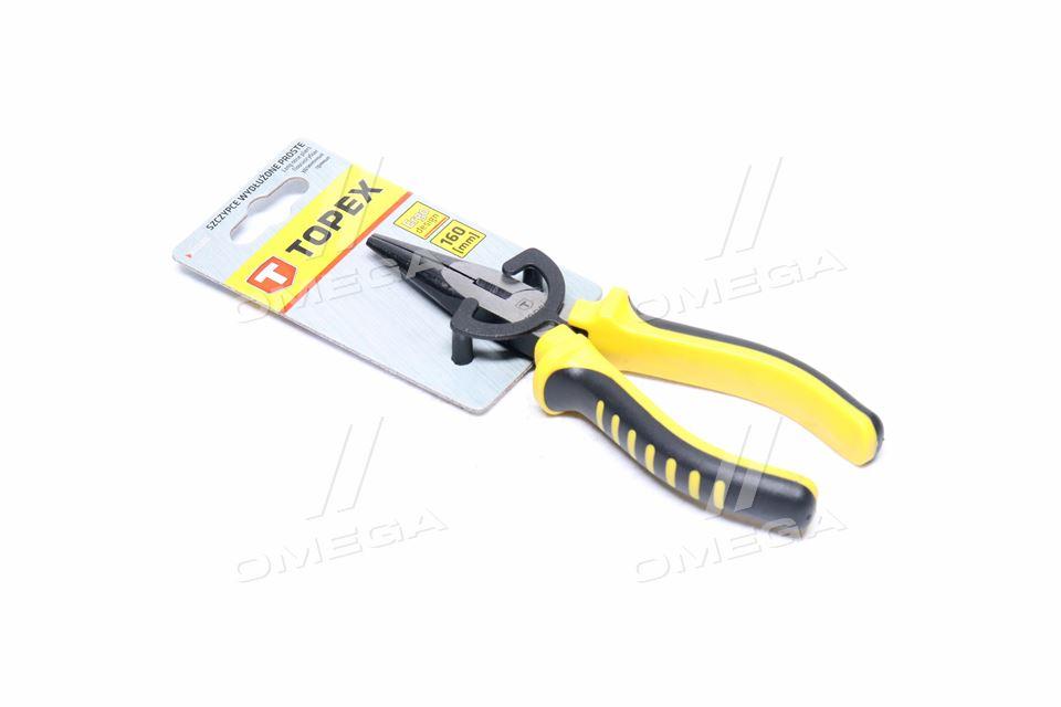 Плоскогубци подовжени прями, 160 мм. (TOPEX) 32D101 UA59, фото 1