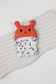 Прорізувач-рукавичка Зайчик 0404, помаранчевий