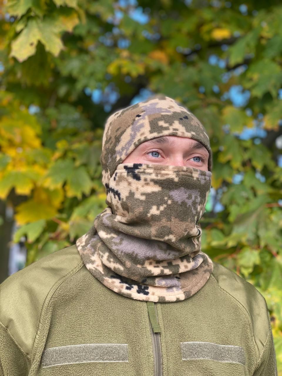 Балаклава флісова зимова піксель. Розмір – універсальний, фото 1