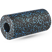 Масажний ролик Gymtek для йоги та фітнесу EPP 30*15см чорно-синій