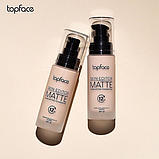 Тональна основа для обличчя Topface Skin Editor Matte SPF 20, з матуючим ефектом, 30 мл, №01, фото 4