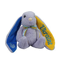 М`яка іграшка патріотична Заєць сірий, 30см (00043-400) Копиця, фото 2