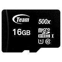 Карта пам'яті Team 500x UHS-I U1 16 GB microSDHC Class 10 (TUSDH16GCL10U02)