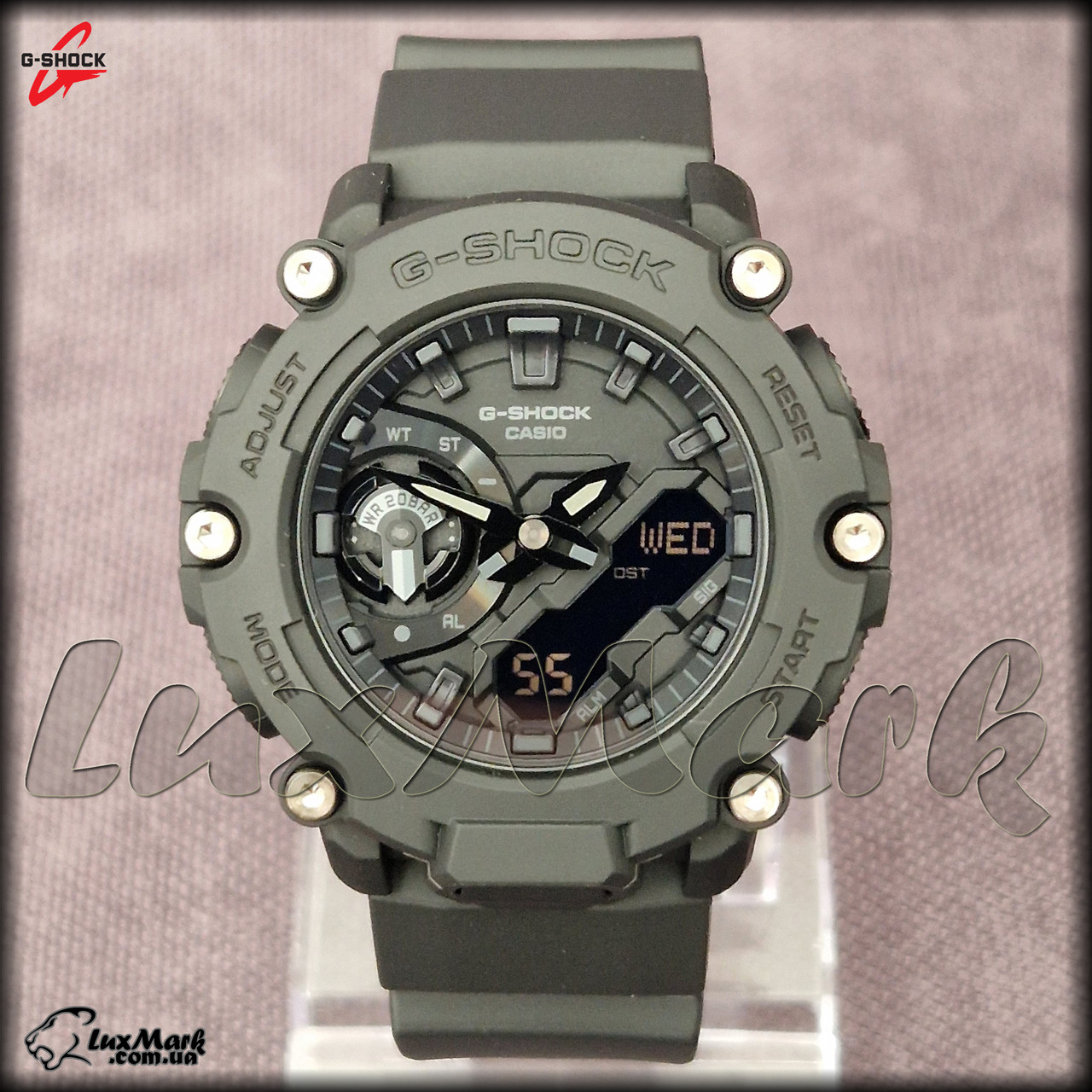 Годинник чоловічий Casio G-Shock GA-2200BB-1A All Black Carbon Core Guard