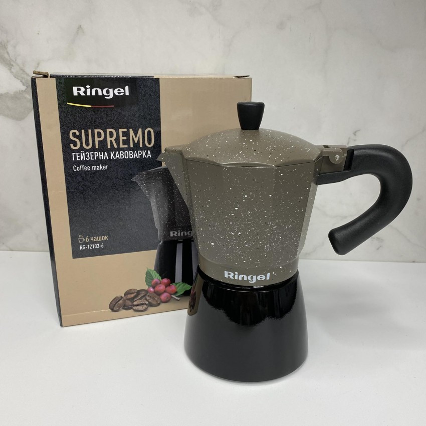 Кавоварка гейзерна 300 мл 6 порцій Ringel Supremo RG-12103-6