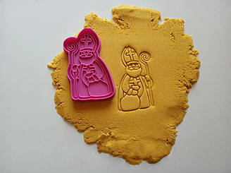 Вирубка для пряника пластикова Миколайчик 3Д