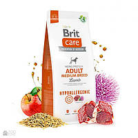 Сухий корм для дорослих собак середніх порід (вагою від 10 до 25 кг) Brit Care Adult Medium Breed Lamb&Rice 12 кг