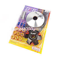 Вариатор передний Honda DIO AF-34, GY6 50 (тюнинг) (ролики латунь 9шт, палец, пружины сцепления) DLH