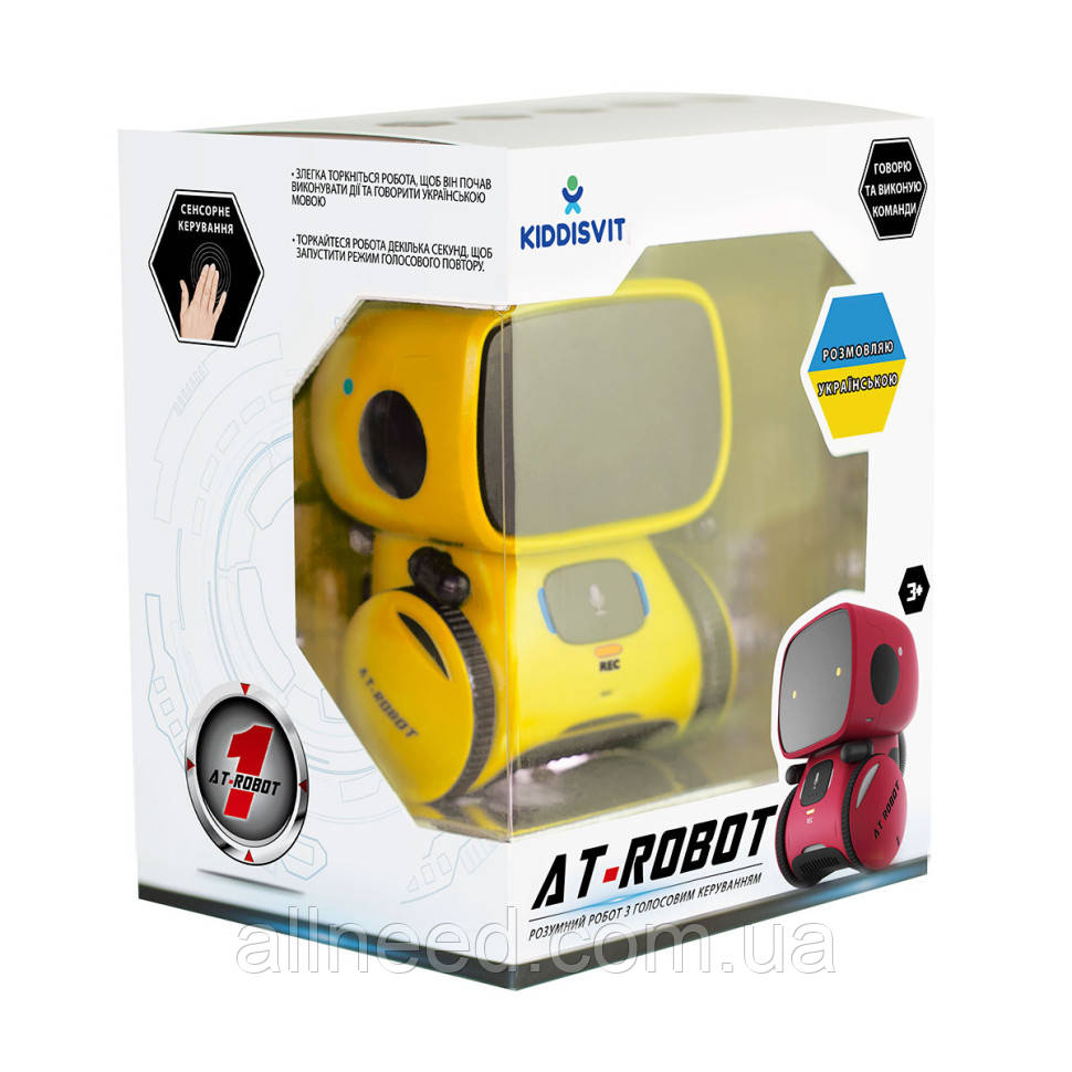 Інтерактивний робот AT-Robot AT001-03-UKR з голосовим керуванням