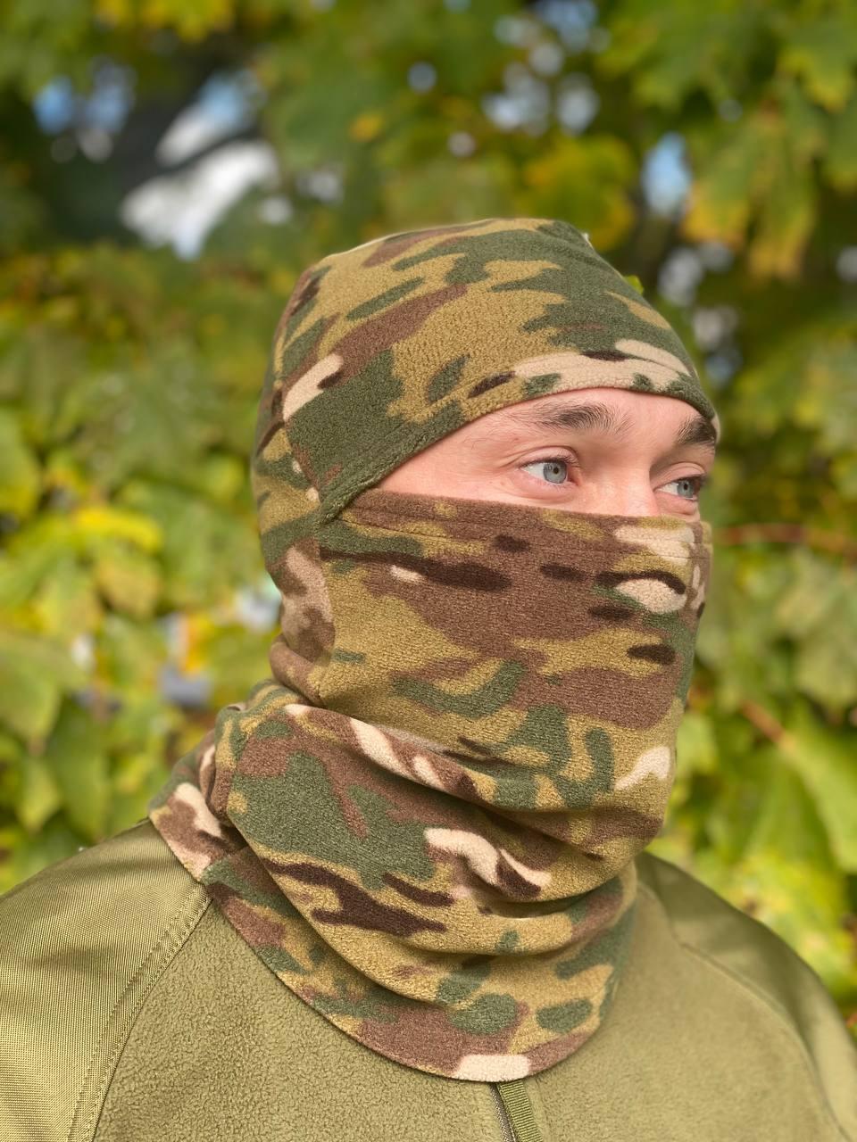 Балаклава флісова зимова мультикам. Розмір - універсальний, фото 1