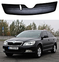 Зимняя заглушка на решетку радиатора Skoda Octavia A5 2010-2014 (Верхняя)