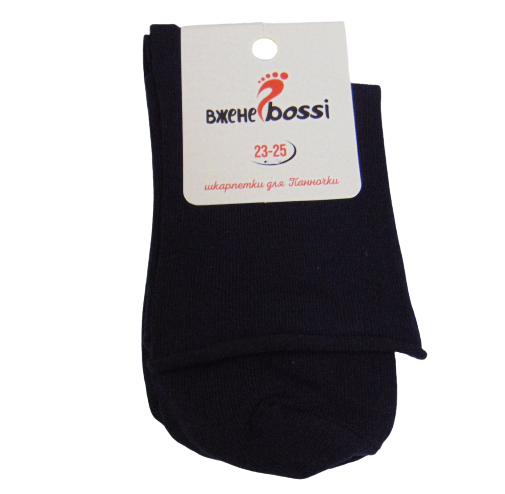 Шкарпетки без гумки Вдалі bossi 23-25 темно-сині