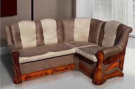 Кухонний м'який куток дерево/замша 175*130 Візит горіх Мікс Меблі