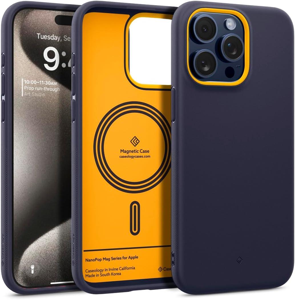 Чохол Caseology Nano Pop Mag Blueberry Navy для iPhone 15 Pro Max ACS06617