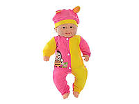 Кукла-пупс детская 45см смехотворный мяконабивный, смех желто-малиновый 202 C ТМ КИТАЙ BP