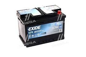 Акумулятор 70Ah-12v Exide EFB (278х175х190), R, EN760 EL700 UA59