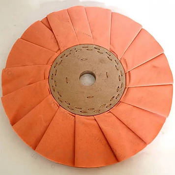 Круг полірувальний бавовняний D350 d35 (5-шаровий) просочений рожевий