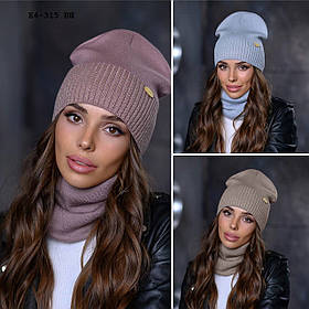Набір жіночий шапка + баф E4-315 вш
