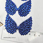 Патчі "Крила" сині, 60×43 мм, фото 4