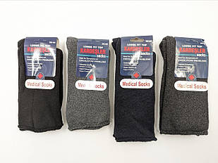 Жіночі шкарпетки без гумки махрові Kardesler для діабетиків 36-40 темний мікс 6 пар/уп