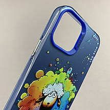 Чохол для Apple iPhone 12 чохол з принтом баранчика на телефон айфон 12 синій x0w, фото 4