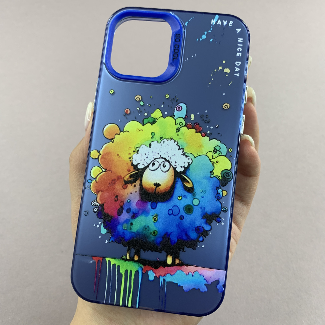 Чохол для Apple iPhone 12 чохол з принтом баранчика на телефон айфон 12 синій x0w