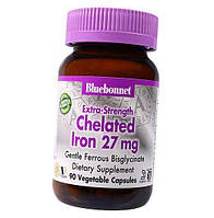 Хелат Железа Chelated Iron 27 Bluebonnet Nutrition 90вегкапс (36393055)