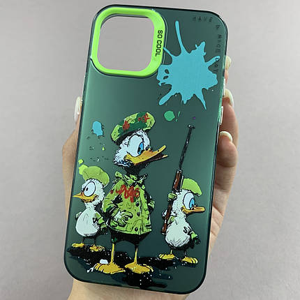 Чохол для Apple iPhone 12 чохол з принтом Дональд Дак на телефон айфон 12 зелений x0w, фото 1
