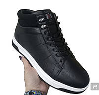 Кеды ботинки мужские кожаные черные KEDDO 40
