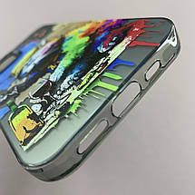 Чохол для Apple iPhone 12 чохол з принтом кота на телефон айфон 12 чорний x0w, фото 5