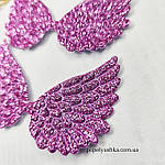 Патчі "Крила" фіолетові, 65×43 мм, фото 4