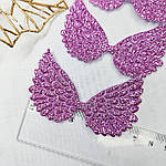 Патчі "Крила" фіолетові, 65×43 мм, фото 2