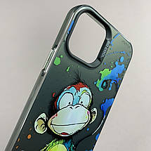 Чохол для Apple iPhone 12 чохол з принтом мавпочки на телефон айфон 12 чорний x0w, фото 4