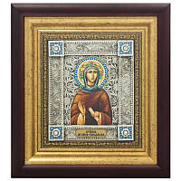 Икона "Преподобная Мелания Римляныня" серебряная