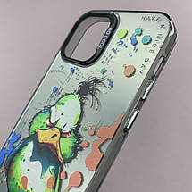 Чохол для Apple iPhone 12 чохол з принтом качки на телефон айфон 12 чорний x0w, фото 3