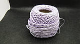 80. Пряжа бавовна, 41 грам, лаванда, фото 2