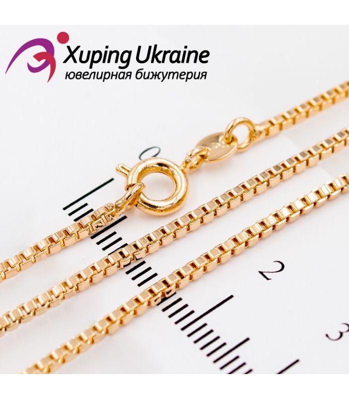 Ланцюжок лимонна позолота Венеціанське плетіння 0,05/50 см (Медичне золото), фото 1