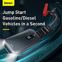 Пусковий Пристрій Baseus Super Energy Pro Car Jump Starter 12000 mAh для автомобілей, фото 9