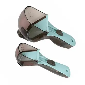 Регульовані пластикові мірні ложки 2 штук Adjustable measuring spoon WM-52