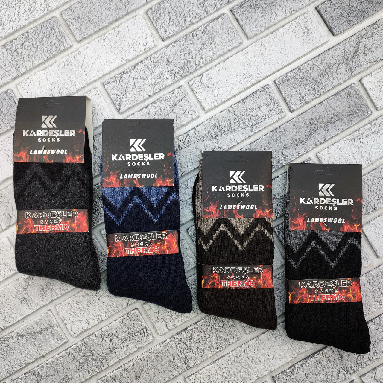 Шкарпетки чоловічі високі зимові шерсть з махрою р.41-46 асорті KARDESLER ТЕРМО (№227) Туреччина 1058513510, фото 1