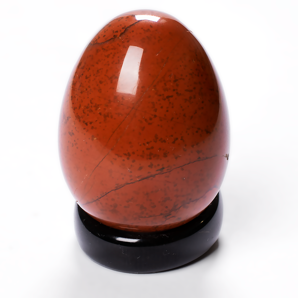 Яйцо из красной яшмы Ø30*40 мм., 041ФЯ - фото 1 - id-p2001008004
