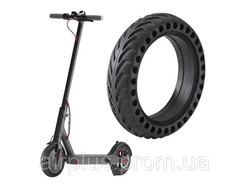 Лита шина антипрокольна 8.5х2 дюйма (8"1/2х2) 215мм х 50мм для самокатів Xiaomi М365 / PRO / 1S та інших, фото 1